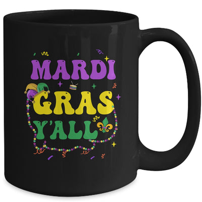 Happy Mardi Gras Y'all Vintage Mardi Gras Party Festival Mug | teecentury