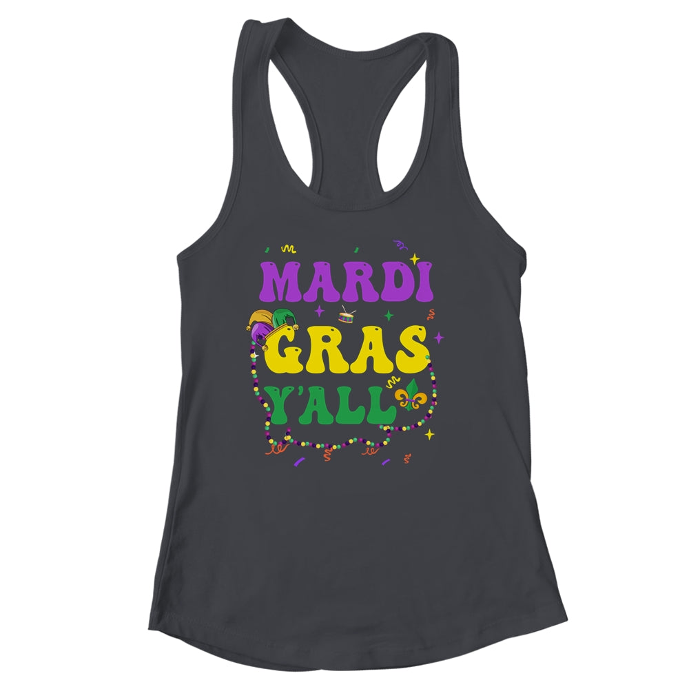 Happy Mardi Gras Y'all Vintage Mardi Gras Party Festival Shirt & Tank Top | teecentury
