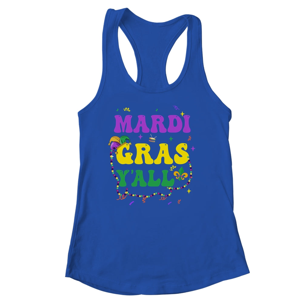 Happy Mardi Gras Y'all Vintage Mardi Gras Party Festival Shirt & Tank Top | teecentury