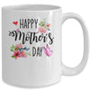 Happy Mother's Day 2022 Cute Floral For Women Mom Grandma Mug | teecentury