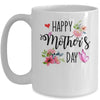Happy Mother's Day 2022 Cute Floral For Women Mom Grandma Mug | teecentury