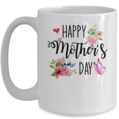 Happy Mother's Day 2022 Cute Floral For Women Mom Grandma Mug | teecentury