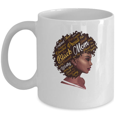 Happy Mother's Day Black Mom Queen Afro African Woman Mug Coffee Mug | Teecentury.com