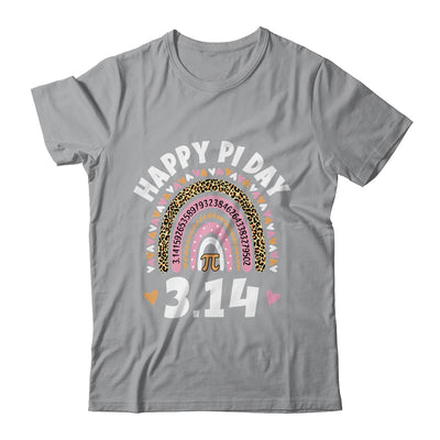 Happy Pi Day Mathematic Math Teacher Leopard Rainbow Shirt & Tank Top | teecentury