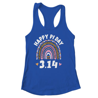 Happy Pi Day Mathematic Math Teacher Leopard Rainbow Shirt & Tank Top | teecentury