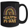 Happy Pi Day Mathematic Math Teacher  Rainbow Women Girl Mug | teecentury