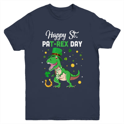 Happy St Pat T-Rex Saint Patrick's Day Dinosaur Boys Kids Youth Youth Shirt | Teecentury.com