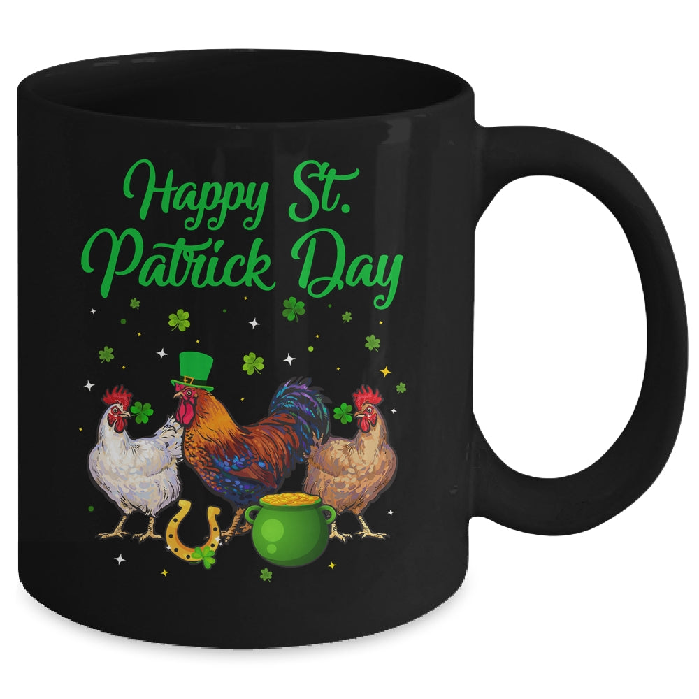 Happy St Patricks Day Chicken Funny Farmer Women Men Mug Coffee Mug | Teecentury.com