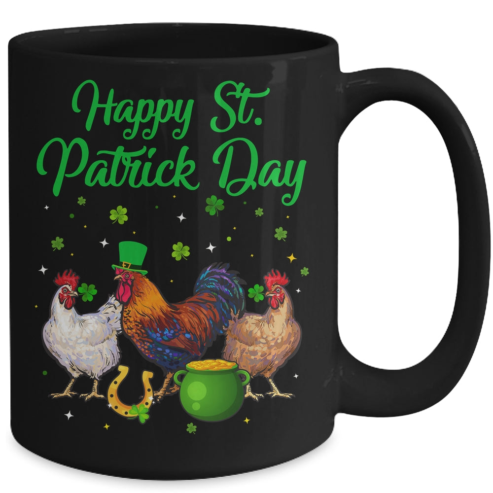 Happy St Patricks Day Chicken Funny Farmer Women Men Mug Coffee Mug | Teecentury.com
