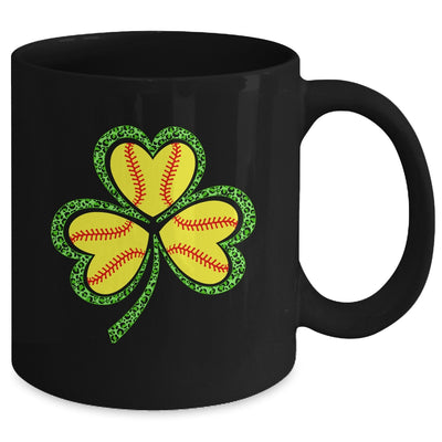 Happy St Patricks Day Shamrock Solfball Heart Women Boys Mug | teecentury