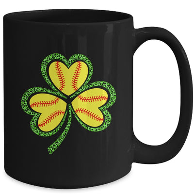 Happy St Patricks Day Shamrock Solfball Heart Women Boys Mug | teecentury