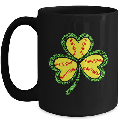 Happy St Patricks Day Shamrock Solfball Heart Women Boys Mug | teecentury