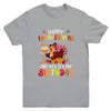 Happy Thanksgiving And Yes It's My Birthday Cute Turkey Kids Youth Shirt | teecentury
