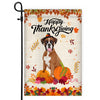 Happy Thanksgiving Funny Boxer Flag Fall Pumpkin Farmhouse Autumn Thanksgiving Flag | Teecentury.com