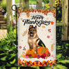 Happy Thanksgiving Funny German Shepherd Flag Fall Pumpkin Farmhouse Autumn Thanksgiving Flag | Teecentury.com