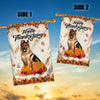 Happy Thanksgiving Funny German Shepherd Flag Fall Pumpkin Farmhouse Autumn Thanksgiving Flag | Teecentury.com