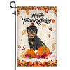 Happy Thanksgiving Funny Rottweiler Flag Fall Pumpkin Farmhouse Autumn Thanksgiving Flag | Teecentury.com