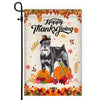 Happy Thanksgiving Funny Schnauzer Flag Fall Pumpkin Farmhouse Autumn Thanksgiving Flag | Teecentury.com