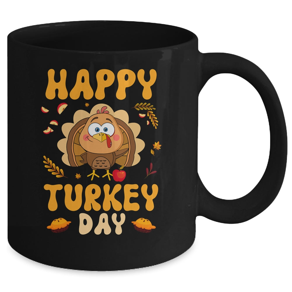 Happy Turkey Day Thanksgiving Day Funny Turkey Thanksgiving Mug | teecentury