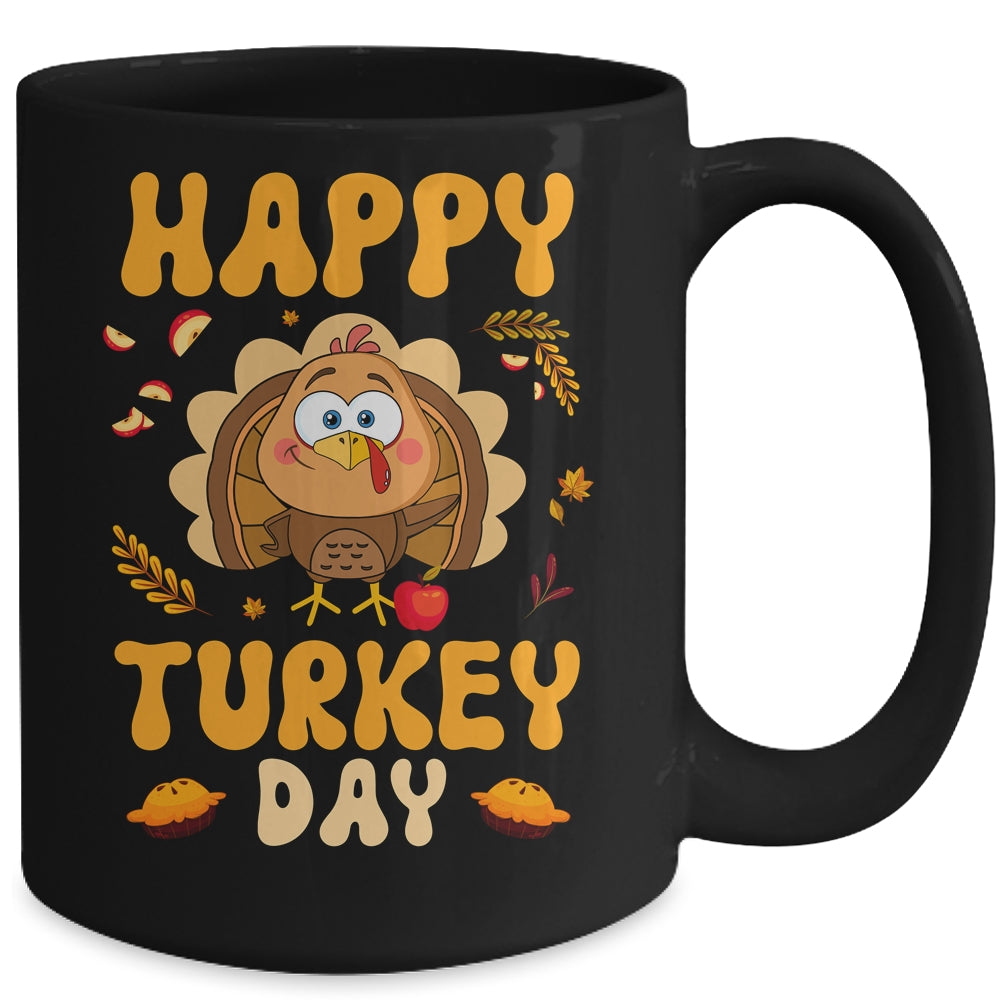 Happy Turkey Day Thanksgiving Day Funny Turkey Thanksgiving Mug | teecentury