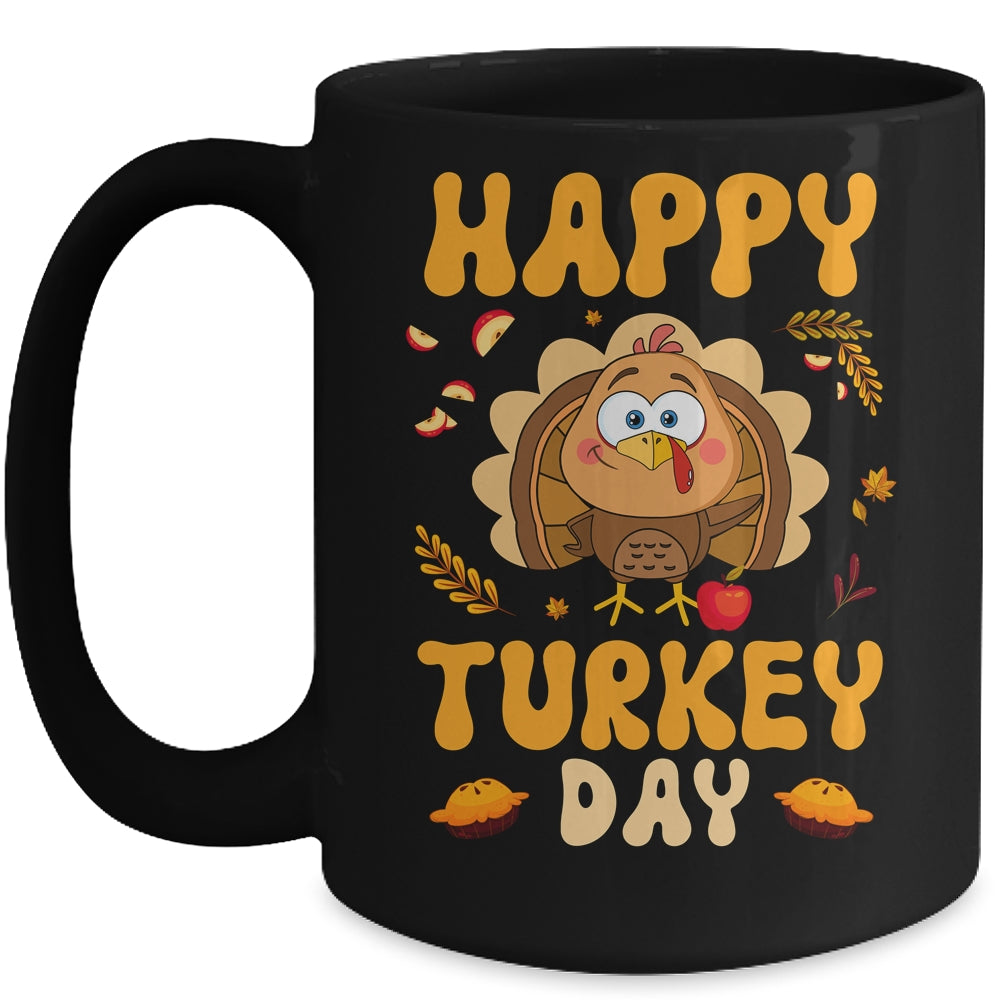 Happy Turkey Day Thanksgiving Day Funny Turkey Thanksgiving Mug | teecentury