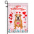 Happy Valentine's Day Bulldog Flag Dogs Funny Bulldog Heart Balloon Flag | Teecentury.com