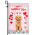 Happy Valentine's Day Poodle Flag Dogs Funny Poodle Heart Balloon Flag | Teecentury.com