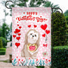 Happy Valentine's Day Shih Tzu Flag Dogs Funny Shih Tzu Heart Balloon Flag | Teecentury.com