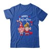 Happy Valentines Day Gnomes With Leopard Sunflower Valentine Shirt & Tank Top | teecentury