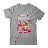 Happy Valentines Day Gnomes With Leopard Sunflower Valentine Shirt & Tank Top | teecentury