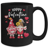 Happy Valentines Day Gnomes With Leopard Sunflower Valentine Mug | teecentury