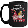 Happy Valentines Day Gnomes With Leopard Sunflower Valentine Mug | teecentury