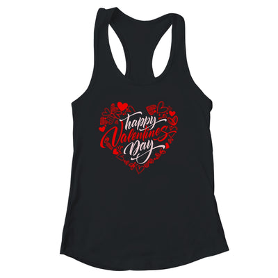 Happy Valentines Day Valentine Heart Shape Shirt & Tank Top | teecentury