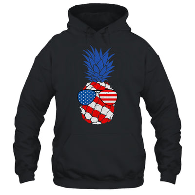 Hawaiian Pineapple American Flag Sunglasses 4th of July Shirt & Tank Top | teecentury
