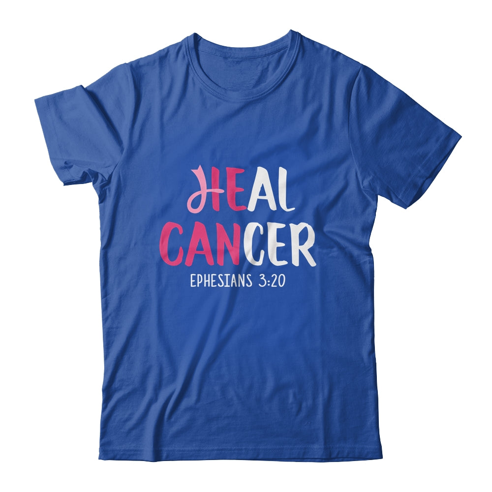 He Can Heal Cancer Breast Cancer Awareness Christian T-Shirt & Hoodie | Teecentury.com