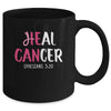 He Can Heal Cancer Breast Cancer Awareness Christian Mug Coffee Mug | Teecentury.com
