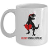 Heart Break Rawr Funny Valentine Dinosaur Heartbreaker Mug Coffee Mug | Teecentury.com