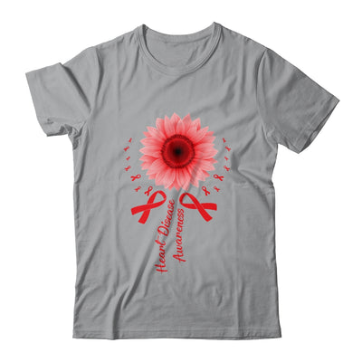 Heart Disease Awareness Month Sunflower For Women Go Red Shirt & Tank Top | teecentury