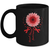 Heart Disease Awareness Month Sunflower For Women Go Red Mug | teecentury