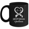 Heart Disease Awareness We Wear Red In February Go Red Heart Mug | teecentury