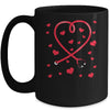Heart Stethoscope Cute Love Nursing Valentines Day Nurse Mug Coffee Mug | Teecentury.com