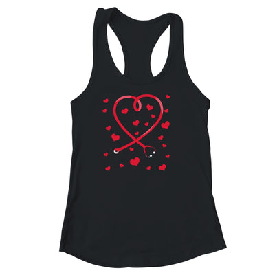 Heart Stethoscope Cute Love Nursing Valentines Day Nurse T-Shirt & Tank Top | Teecentury.com