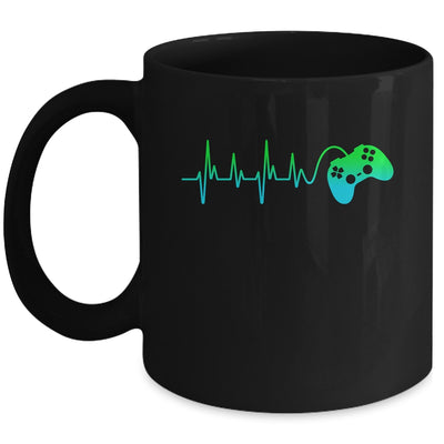 Heartbeat Gamer Gift Video Game Controller Mug Coffee Mug | Teecentury.com