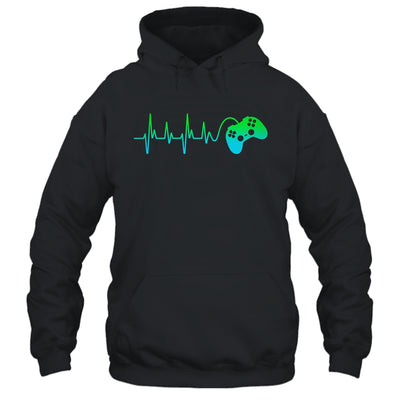Heartbeat Gamer Gift Video Game Controller T-Shirt & Hoodie | Teecentury.com