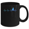 Heartbeat Sailing Sailboat Captain Funny Sailors Mug Coffee Mug | Teecentury.com