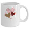 Hearts And Arrows Leopard Plaid Valentines Day Mug Coffee Mug | Teecentury.com