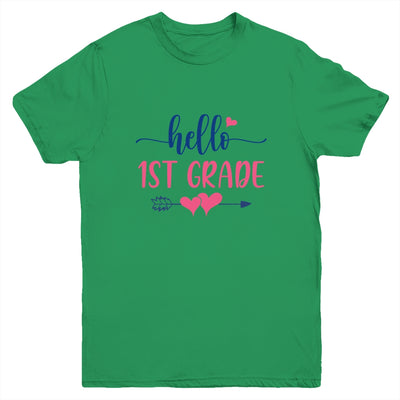 Hello 1st Grade Kids Back to School First Grade Youth Youth Shirt | Teecentury.com