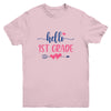 Hello 1st Grade Kids Back to School First Grade Youth Youth Shirt | Teecentury.com