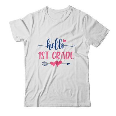 Hello 1st Grade Teacher Kids Back to School First Grade T-Shirt & Hoodie | Teecentury.com