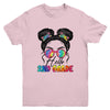 Hello 2nd Second Grade Messy Bun Back To School Tie Dye Girl Youth Shirt | teecentury